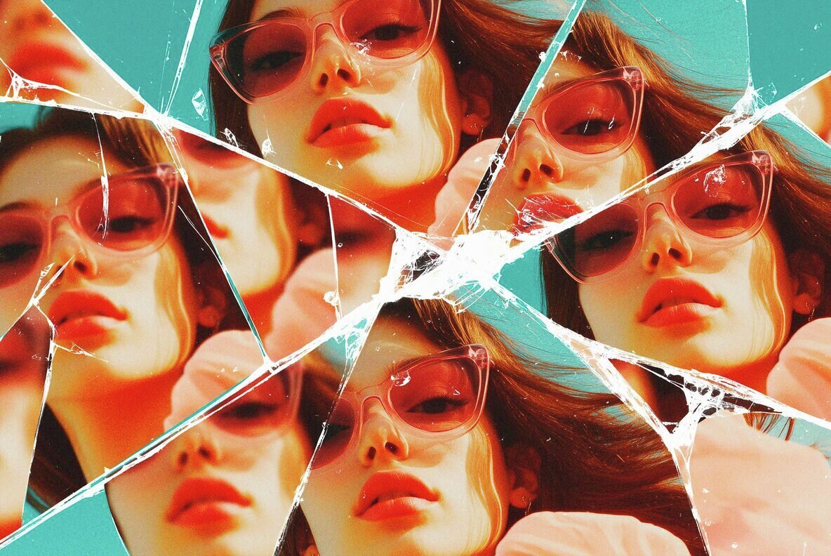 Mirrored Glass Photo Effect 2