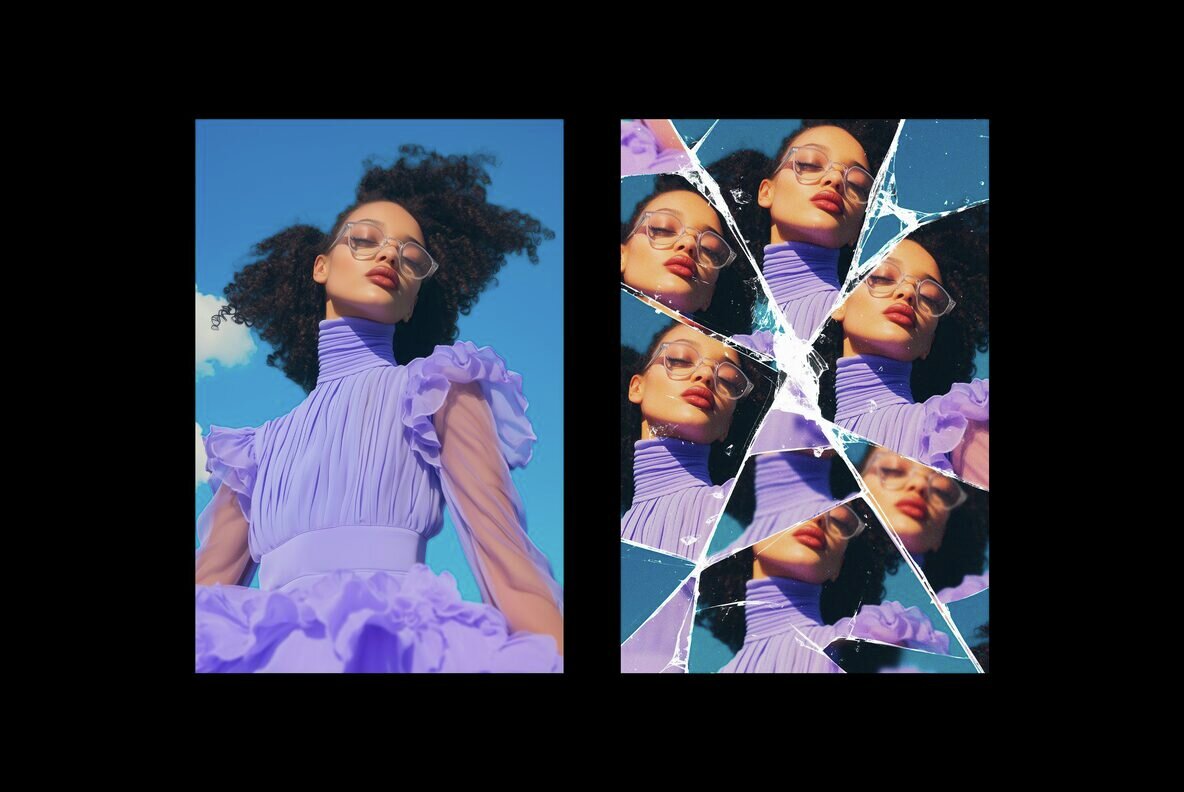 Mirrored Glass Photo Effect 6