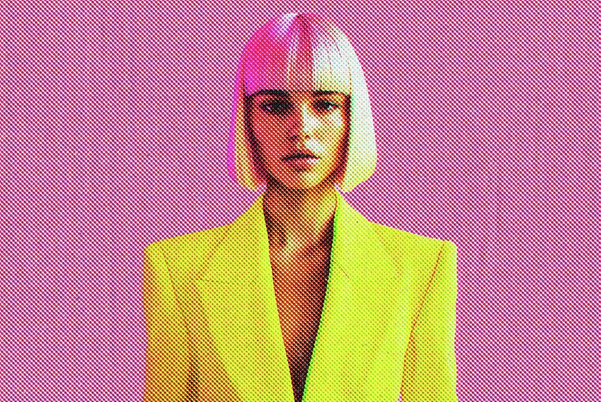 Vintage Anaglyph Halftone Effect 5