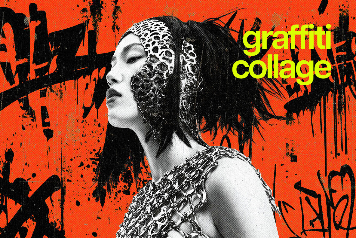 Urban Graffiti Collage Photo Effect 1