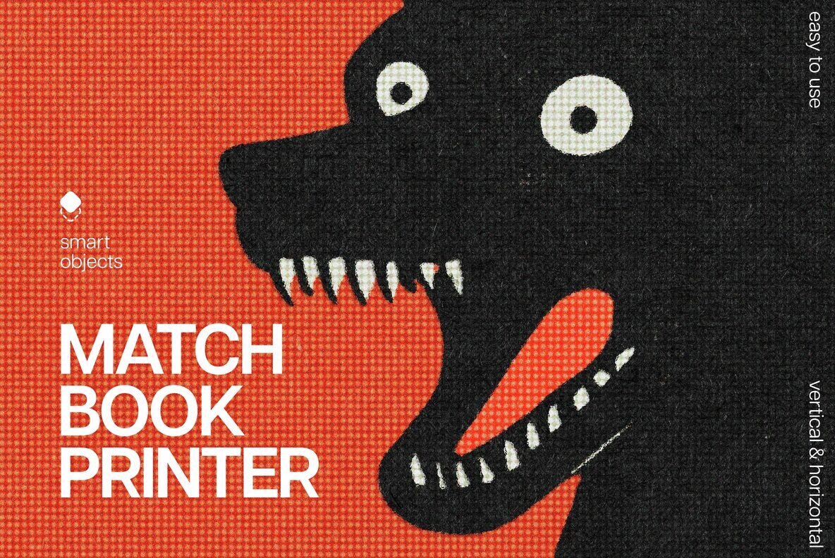 Retro Matchbook Printer Effect 1