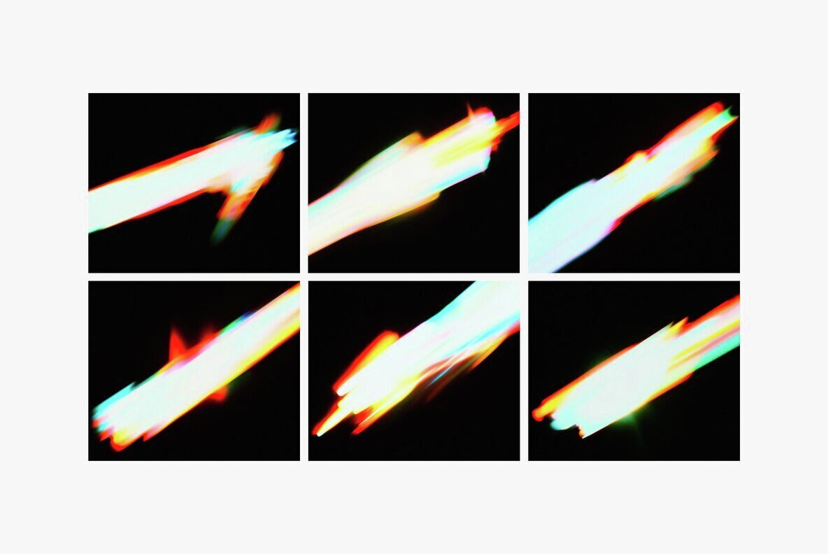 Rainbow Light Leaks Overlays 2