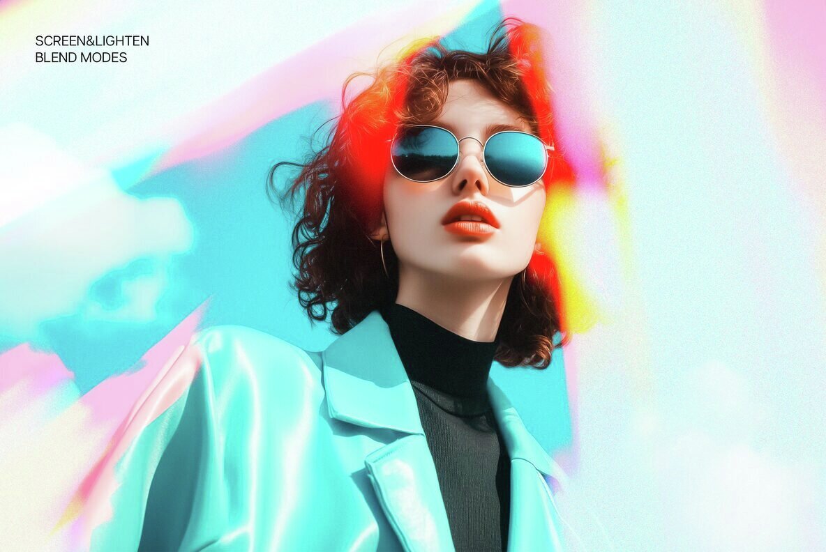 Rainbow Light Leaks Overlays 3