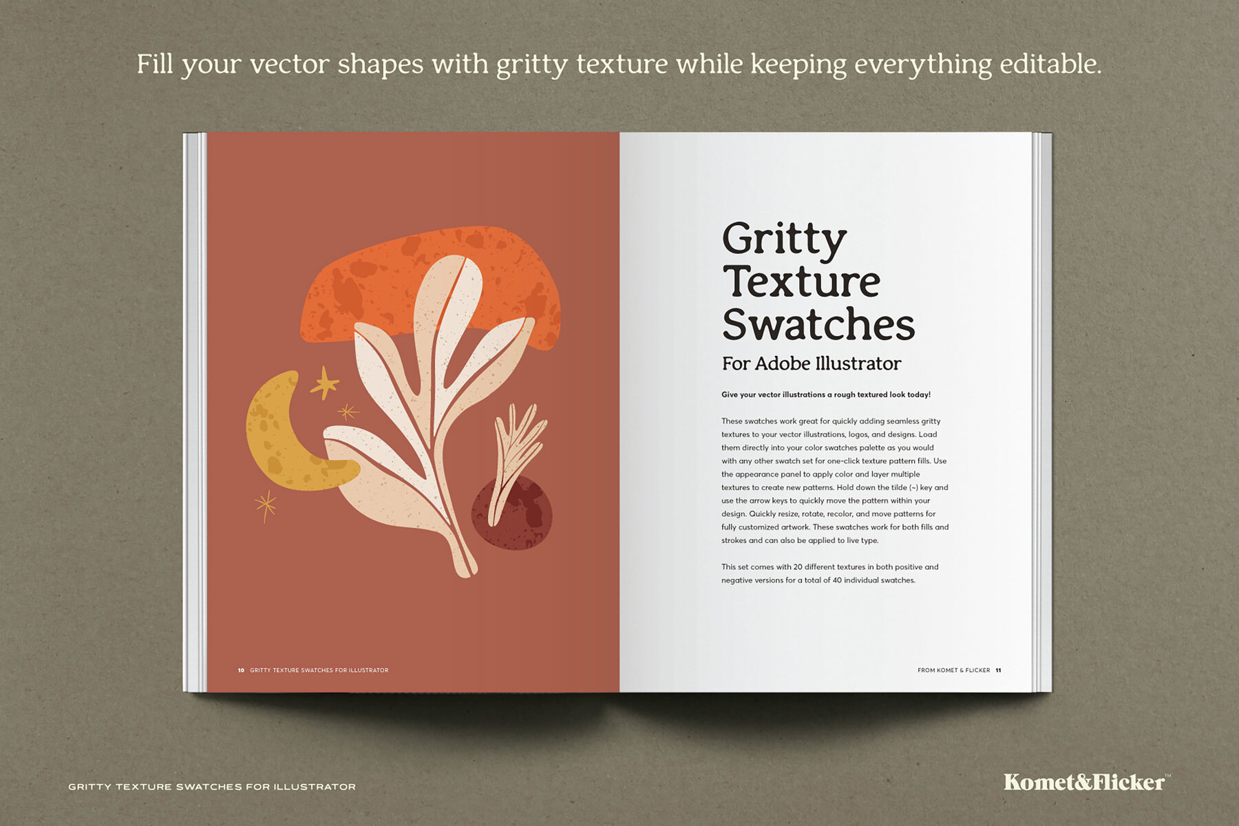 Gritty Texture Swatches for Illustrator 8