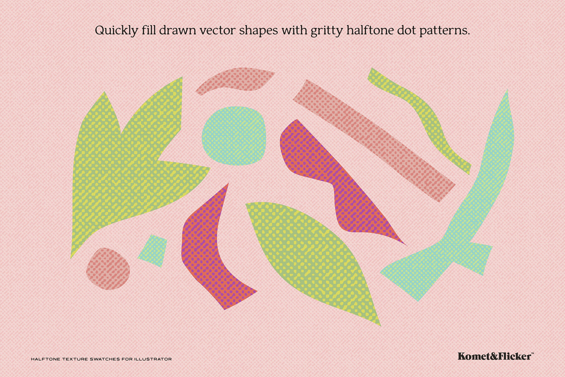 Halftone Texture Swatches for Illustrator 2