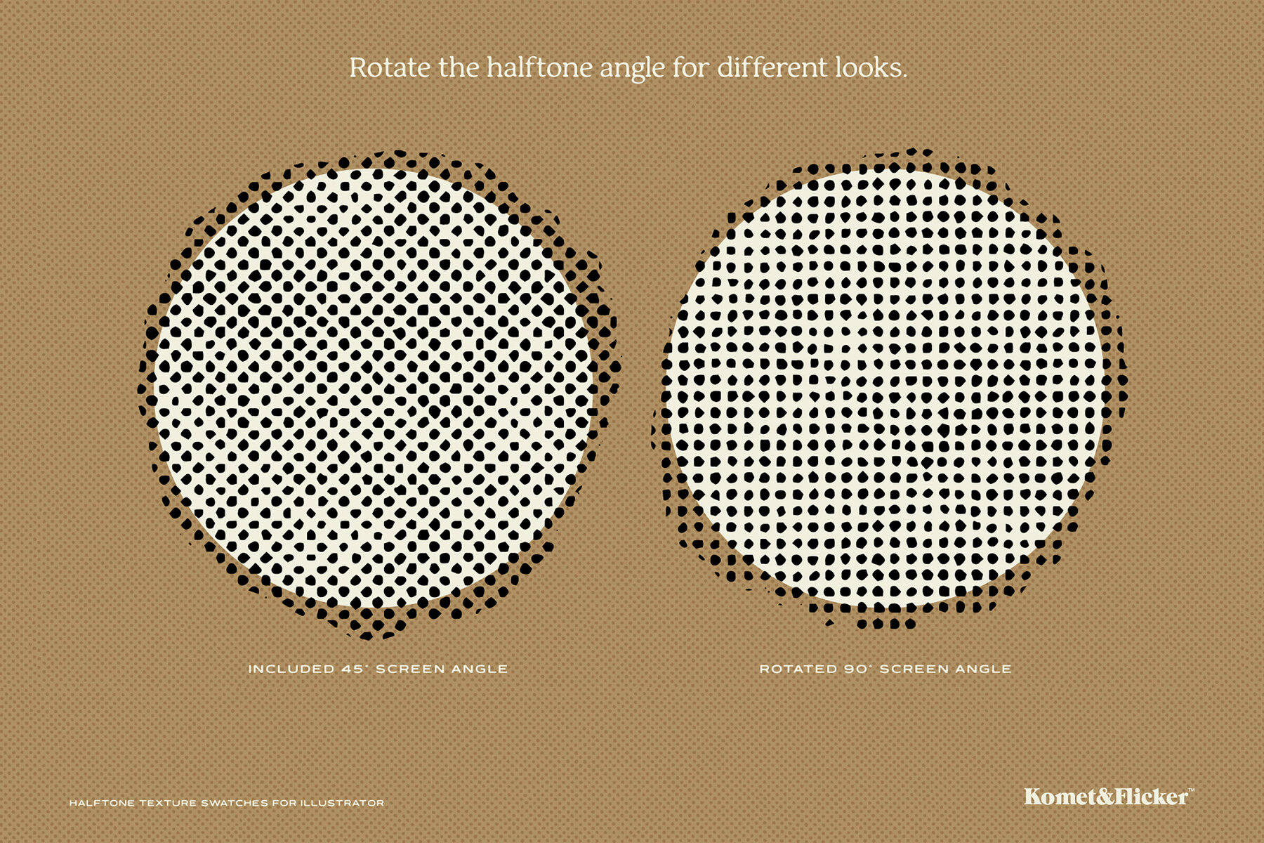 Halftone Texture Swatches for Illustrator 7