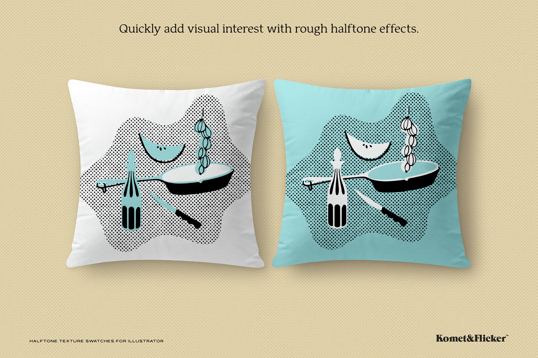 Halftone Texture Swatches for Illustrator 9