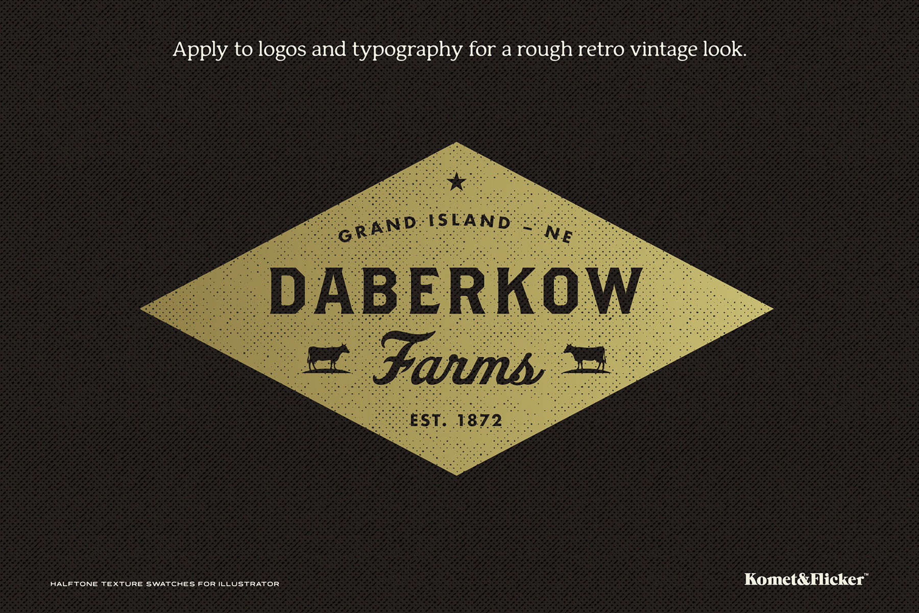 Halftone Texture Swatches for Illustrator 10