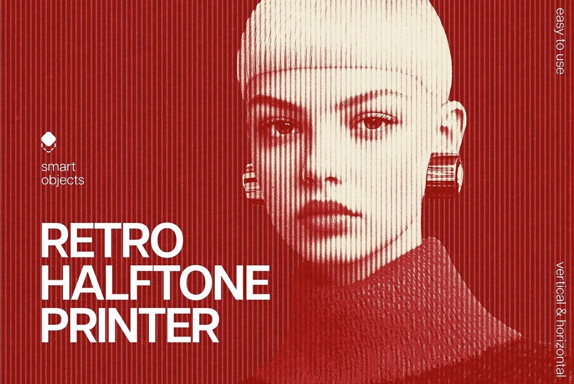 Retro Halftone Printer Effect 1