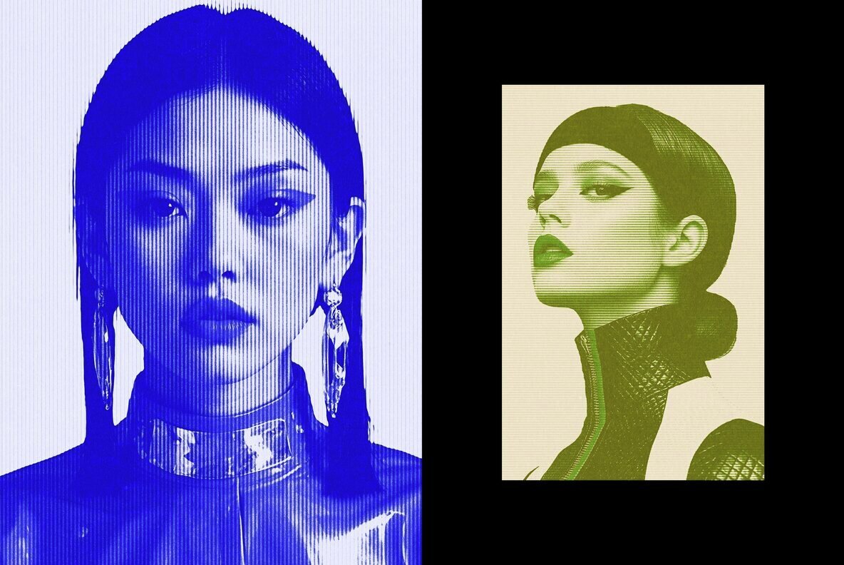 Retro Halftone Printer Effect 3