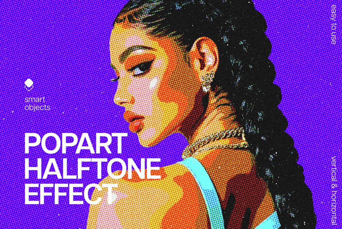 Halftone Pop Art Photo Effect 1