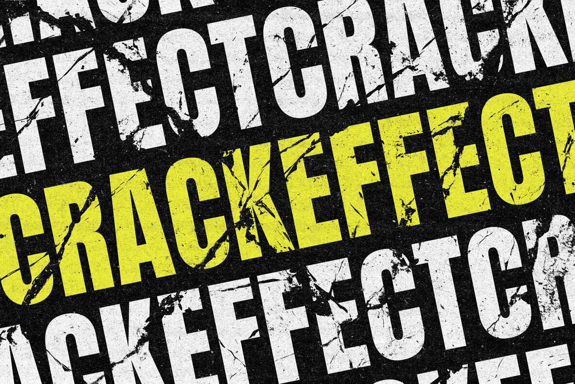 Crack Print Text and Logo Effect 1