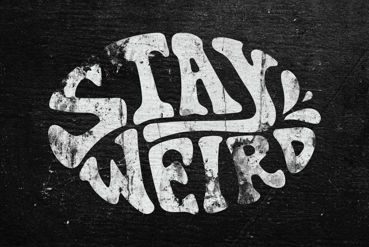 Messy Grunge Print Text and Logo Effect 5