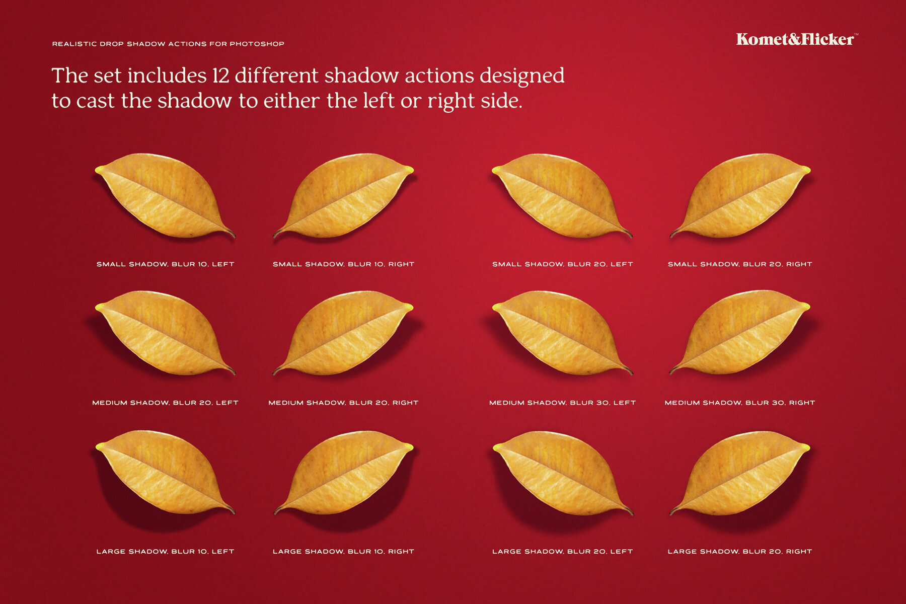 Realistic Drop Shadow Actions for Photoshop 3