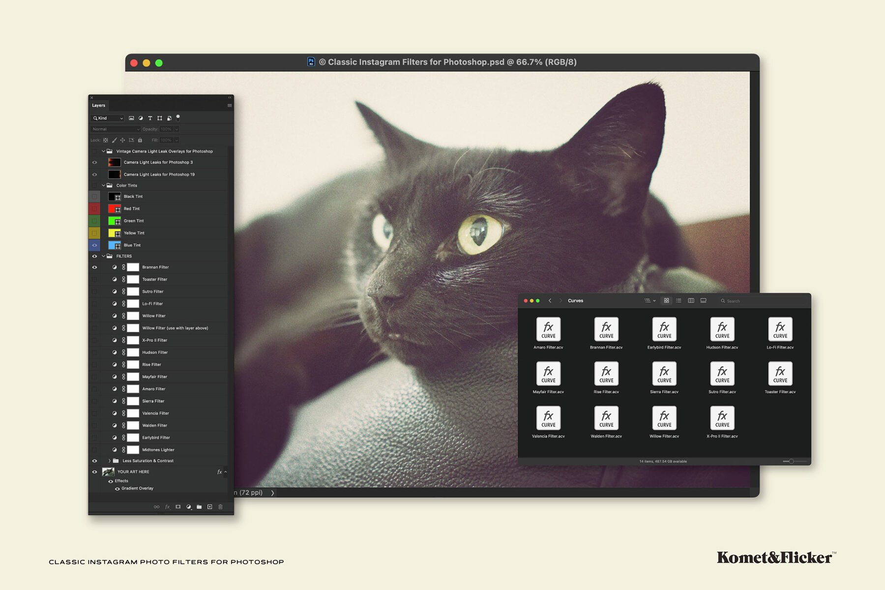 Classic Instagram Photo Filters for Photoshop 11