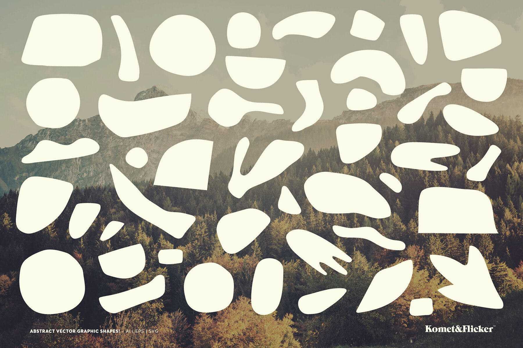 Abstract Vector Graphic Shapes 3