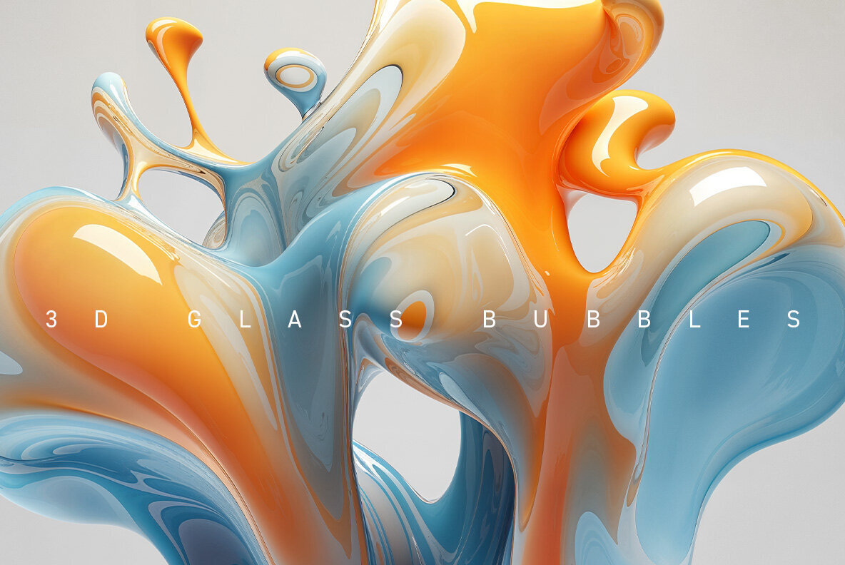 3D glass bubbles 3