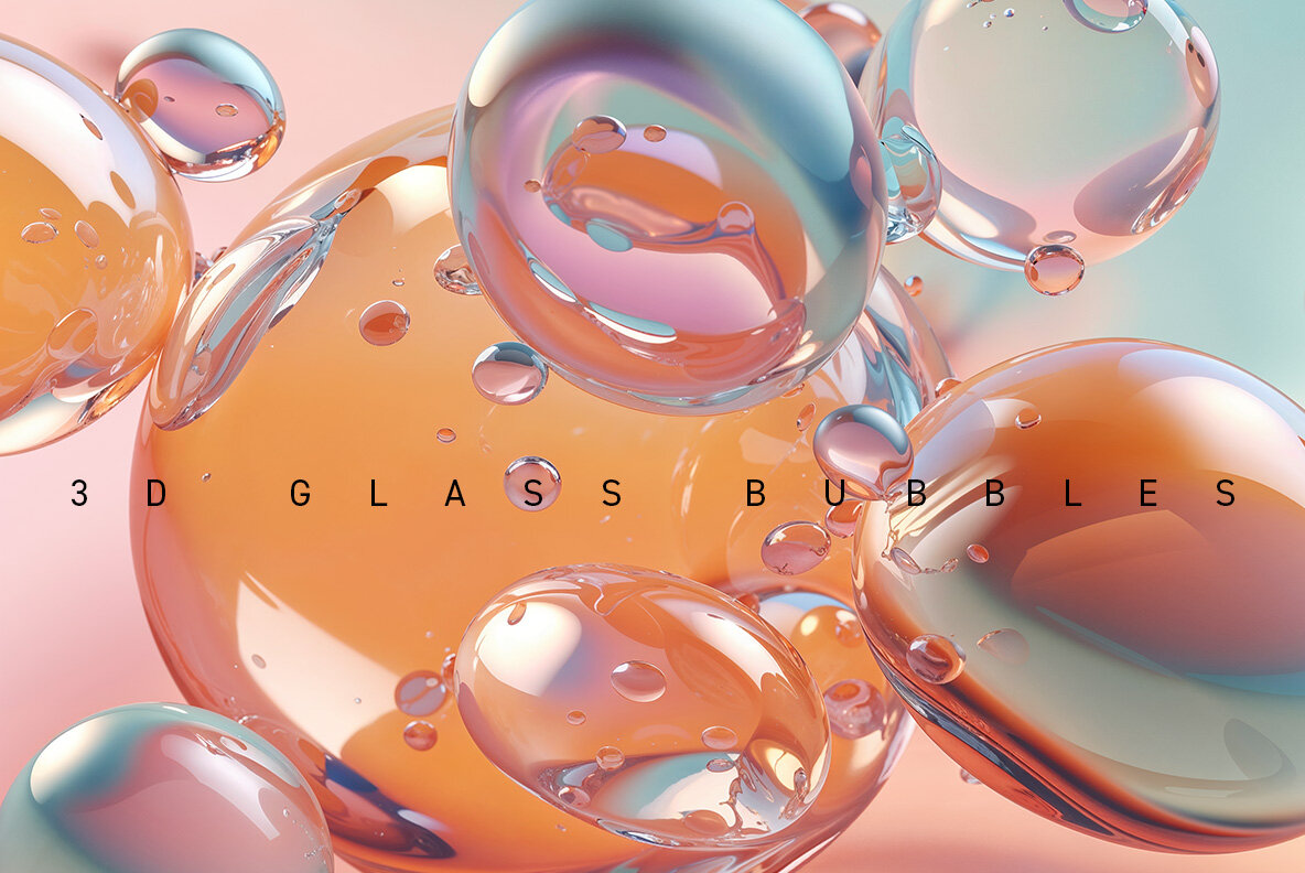 3D glass bubbles 5