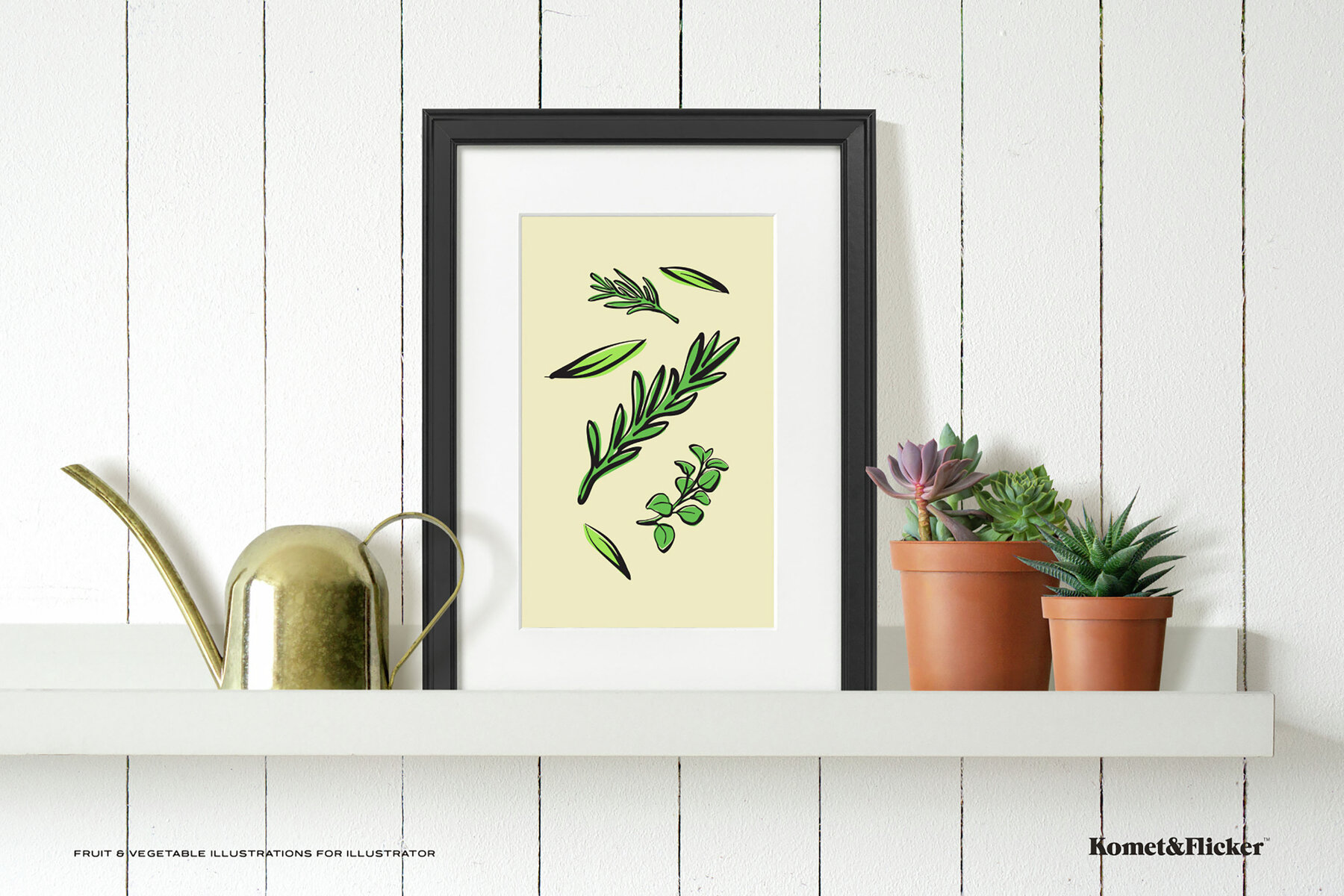 Fruit and Vegetable Vector Illustrations for Illustrator 4