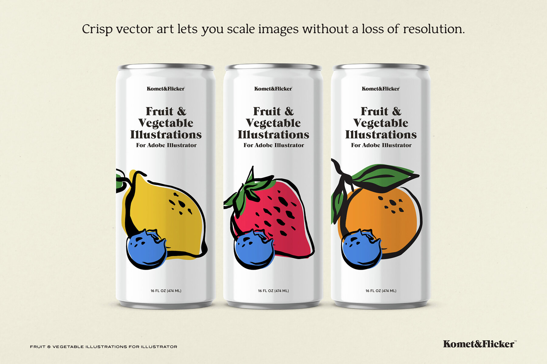 Fruit and Vegetable Vector Illustrations for Illustrator 5