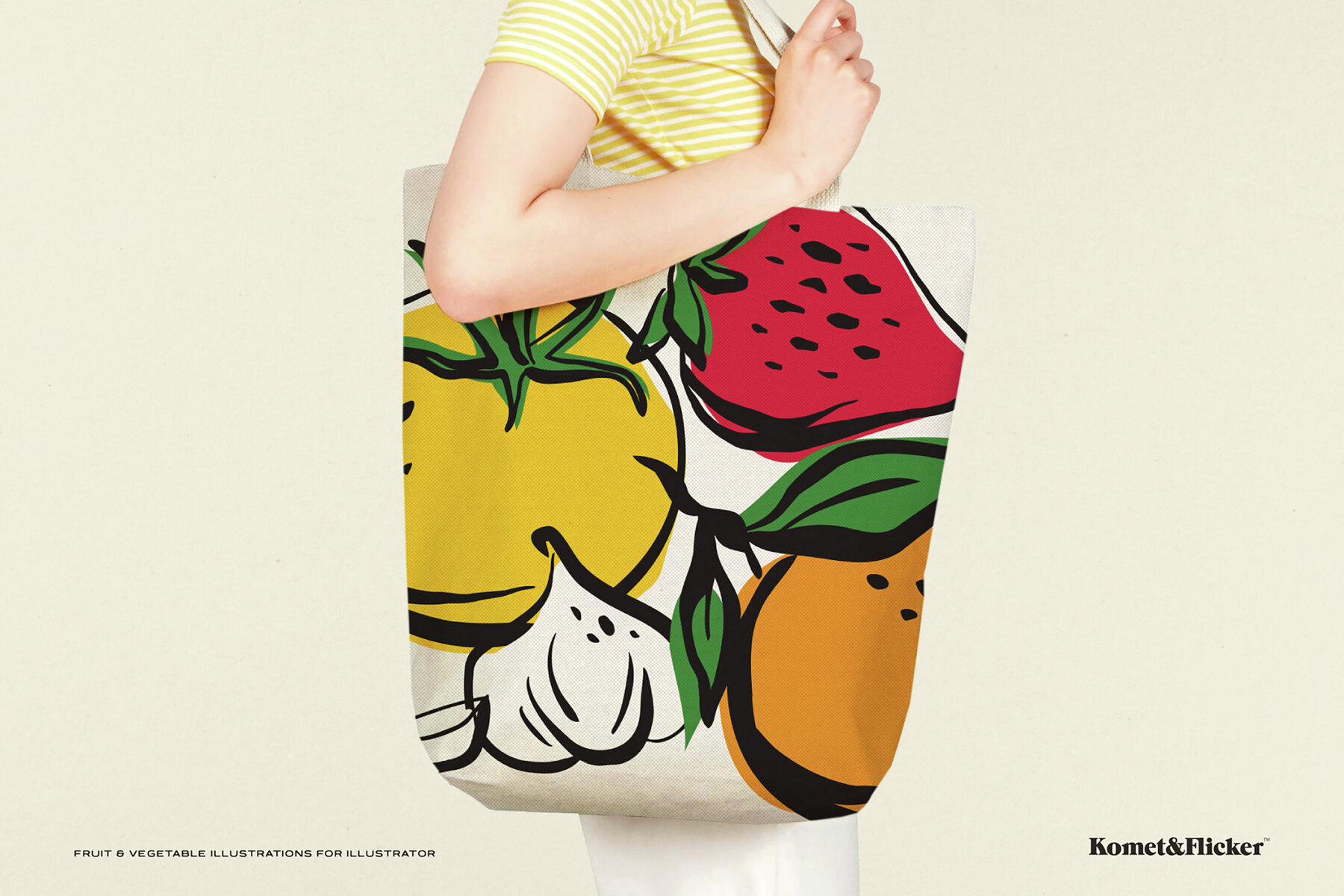 Fruit and Vegetable Vector Illustrations for Illustrator 9