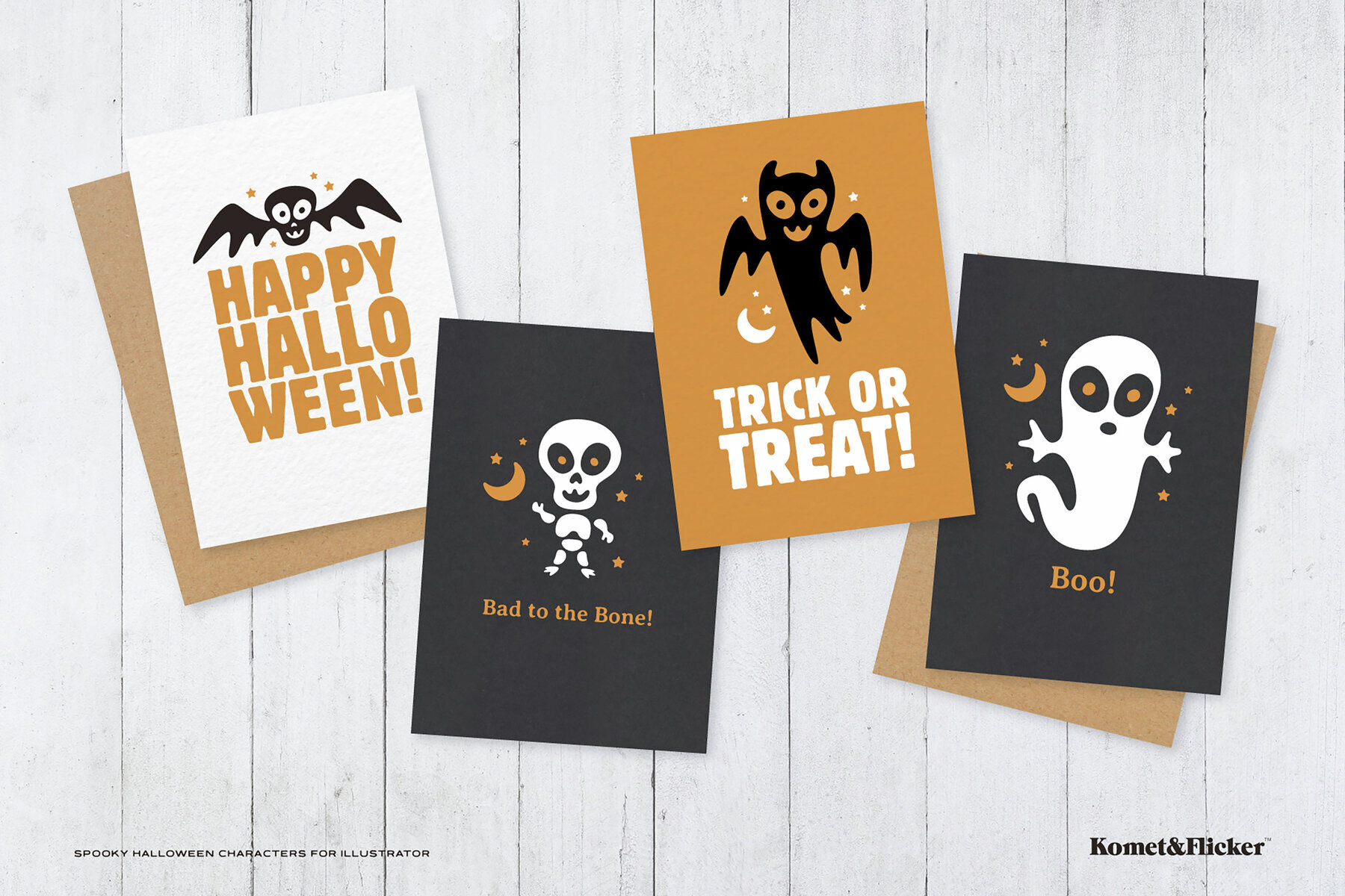 Spooky Halloween Characters for Illustrator 2