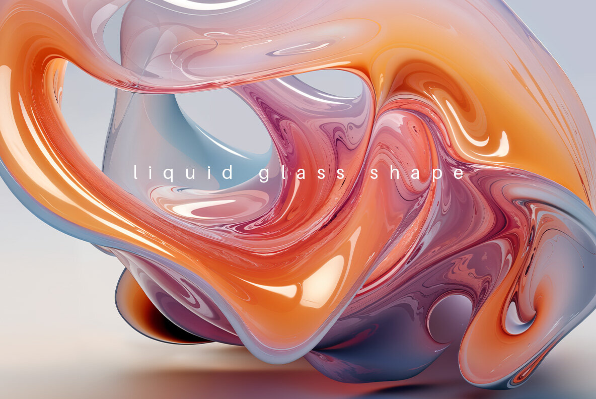 Abstract Liquid Glass 6