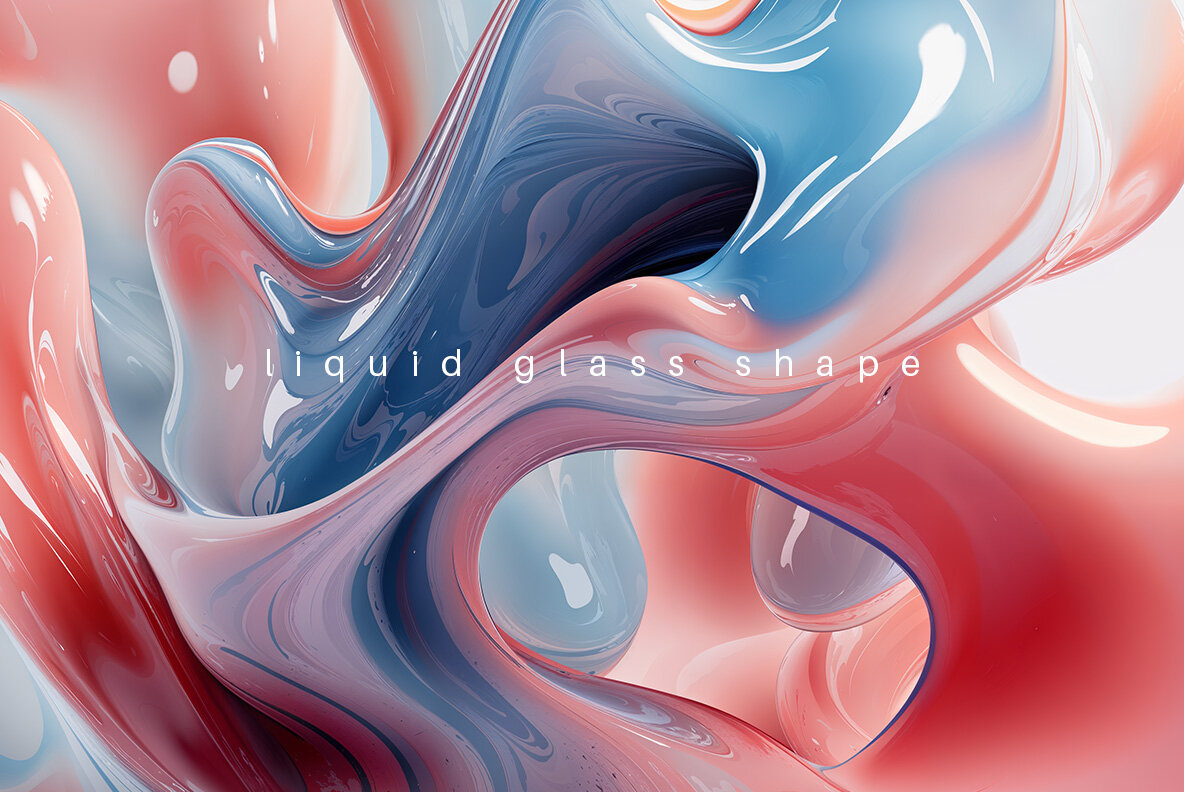 Abstract Liquid Glass 7