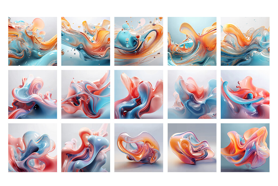 Abstract Liquid Glass 16