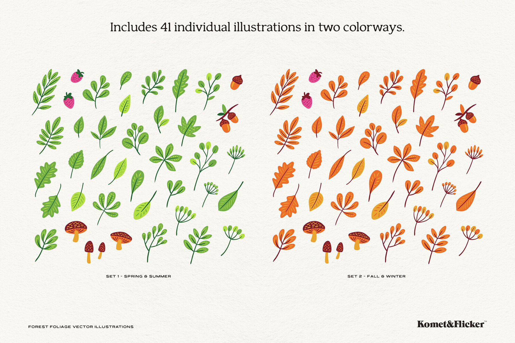 Forest Foliage Illustrations 3