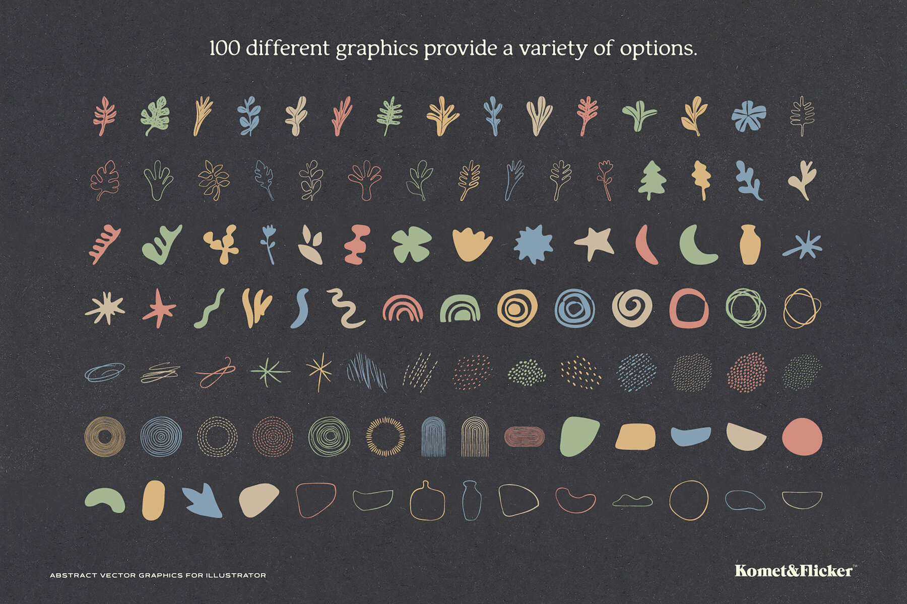 Abstract Vector Graphics for Illustrator 6