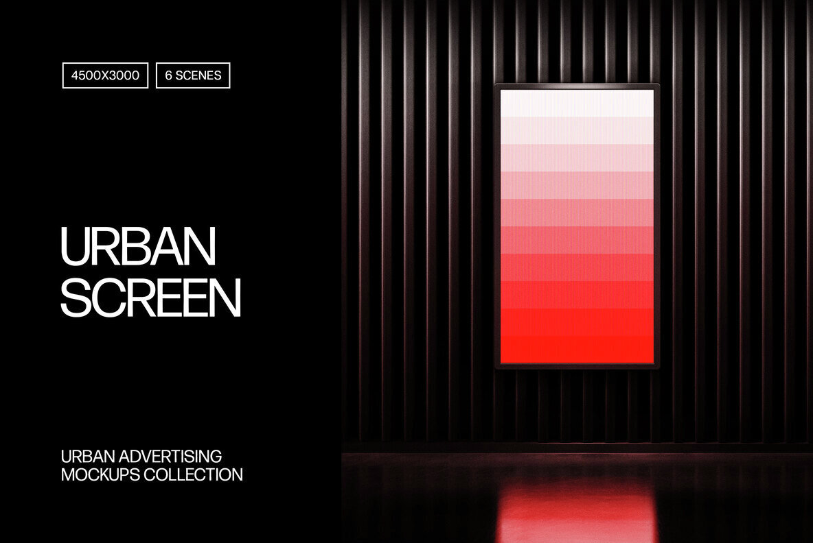 Glowing Screen Mockups Set 1