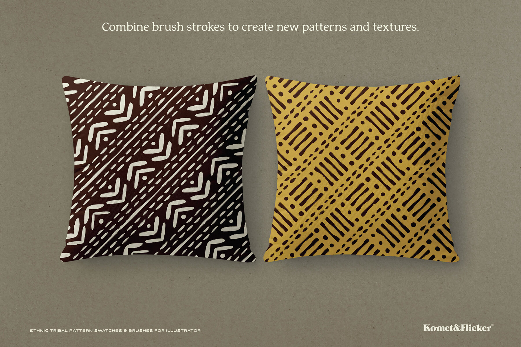 Ethnic Tribal Patterns and Brushes for Illustrator 7