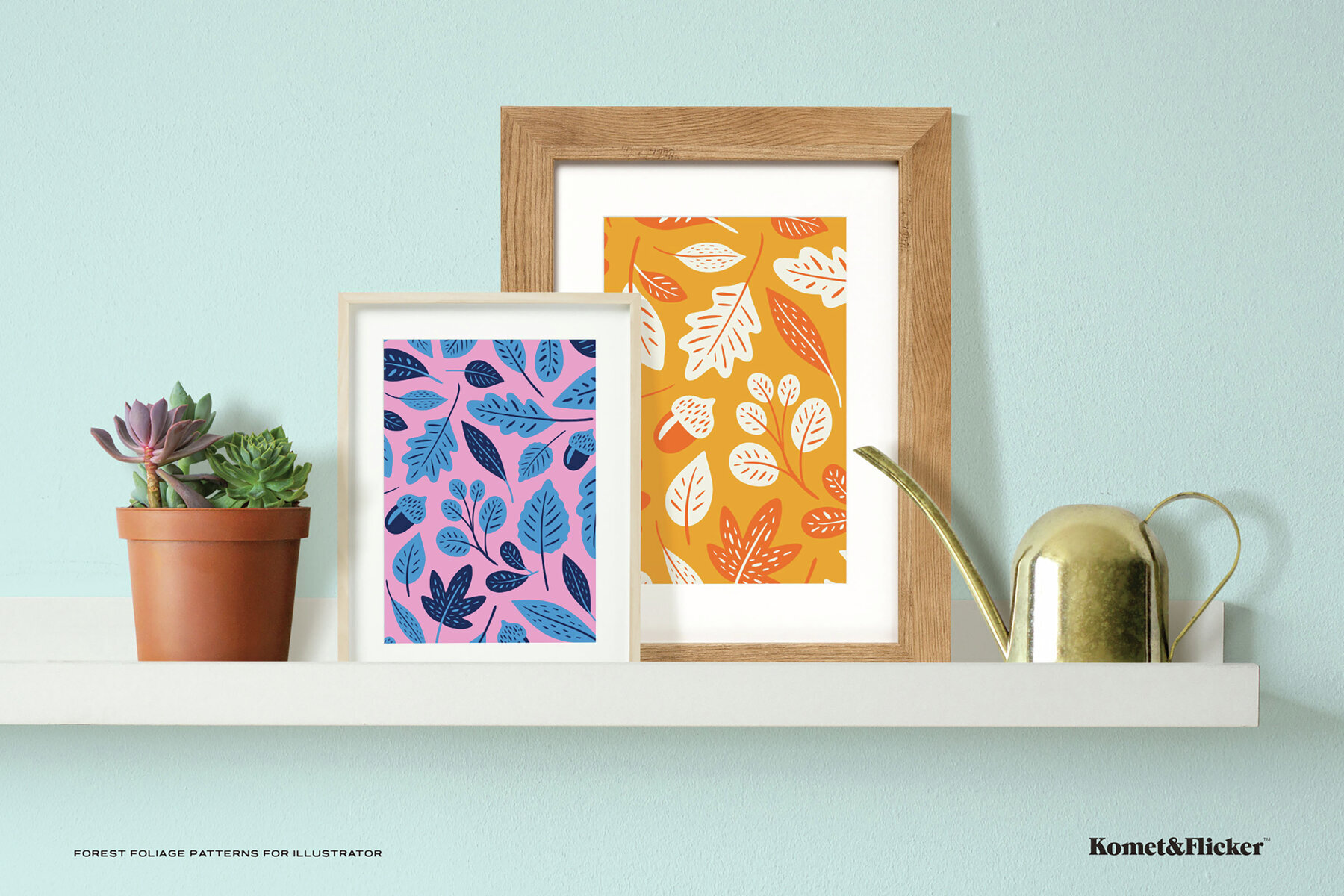 Forest Foliage Patterns for Illustrator 2