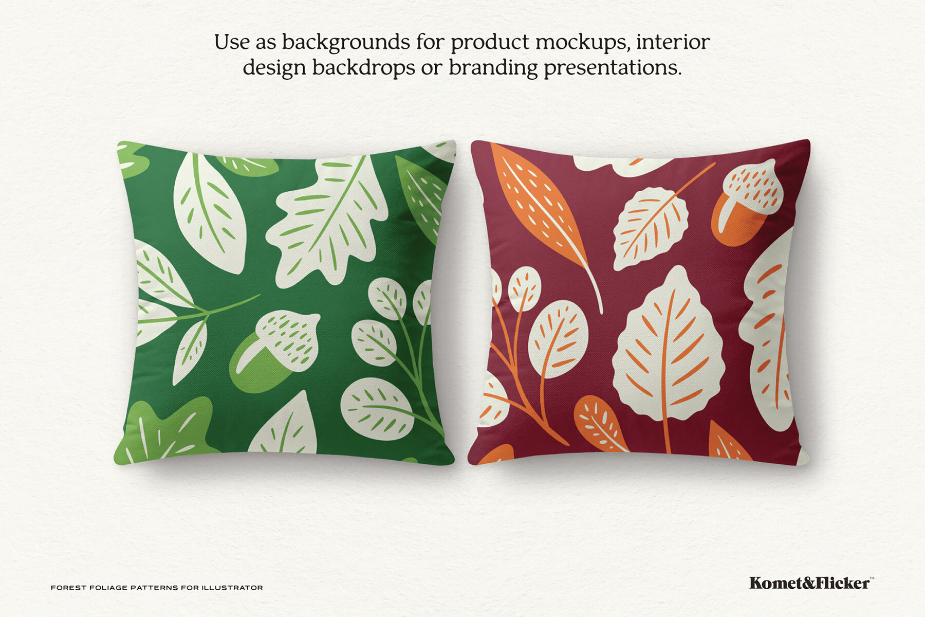 Forest Foliage Patterns for Illustrator 4