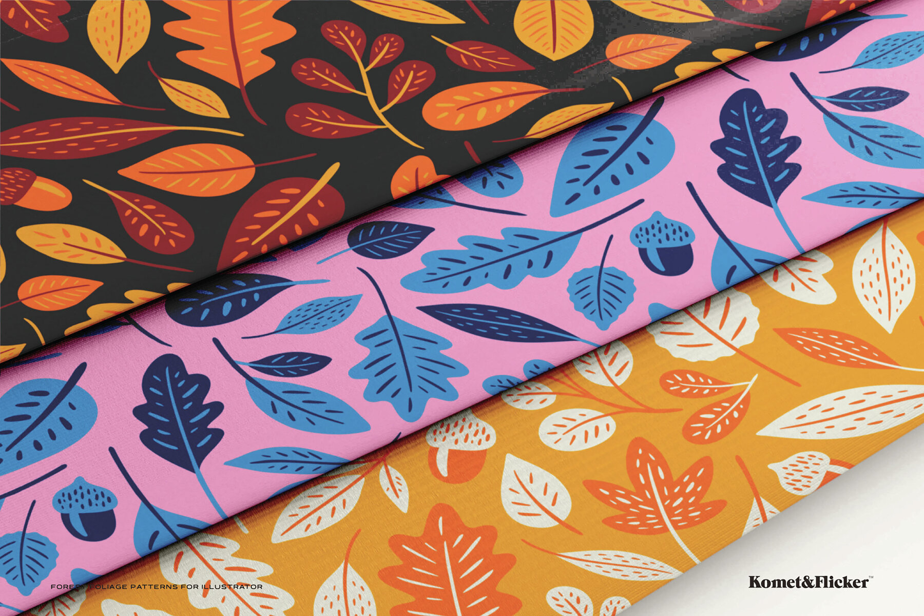 Forest Foliage Patterns for Illustrator 8