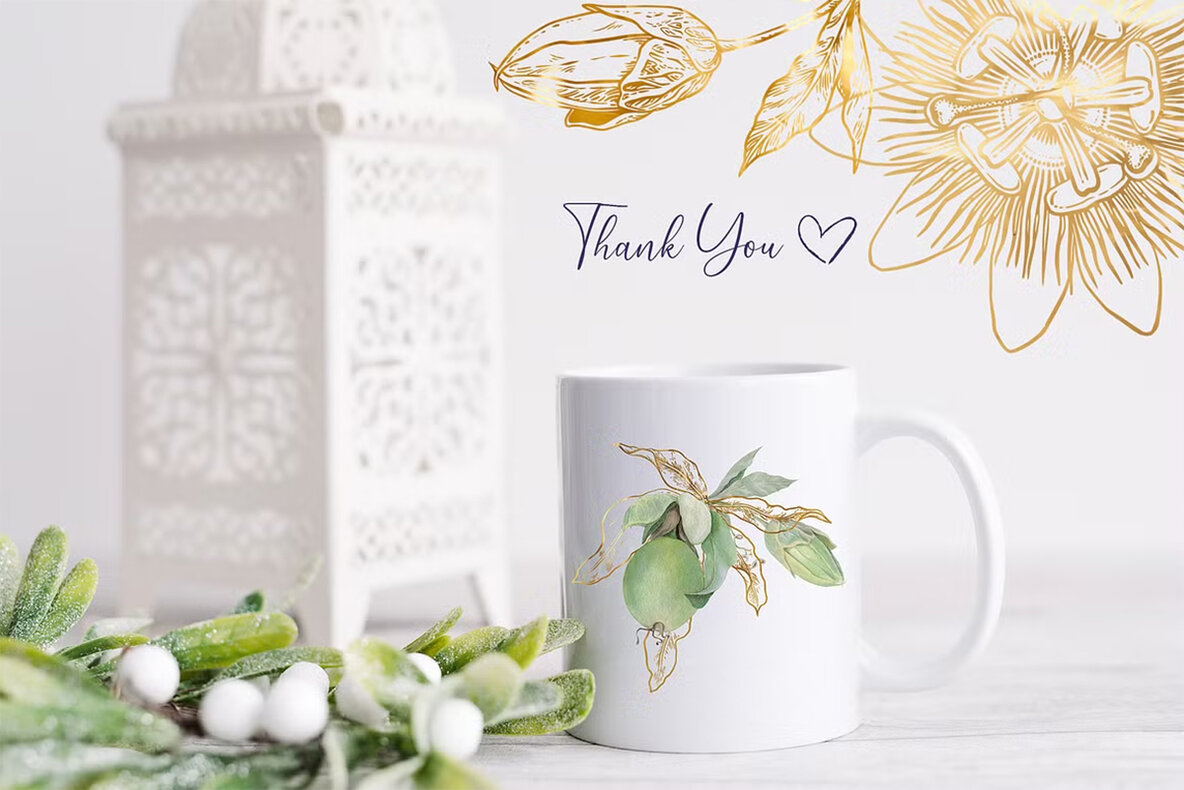 Passion Flower Watercolor Collection 15