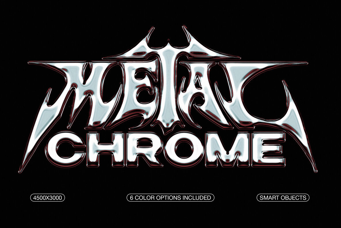 Metal Chrome Text and Logo Effect 1