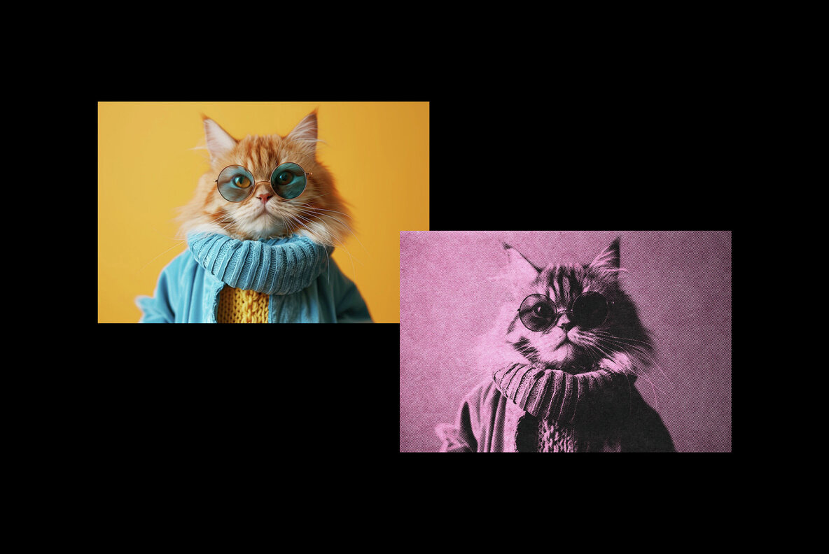 Retro Colorful Halftone Photo Effect 5