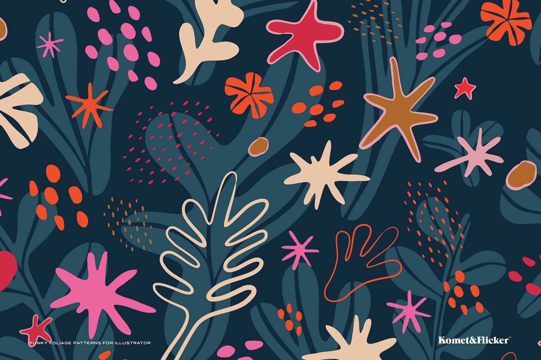 Funky Foliage Patterns for Illustrator 6