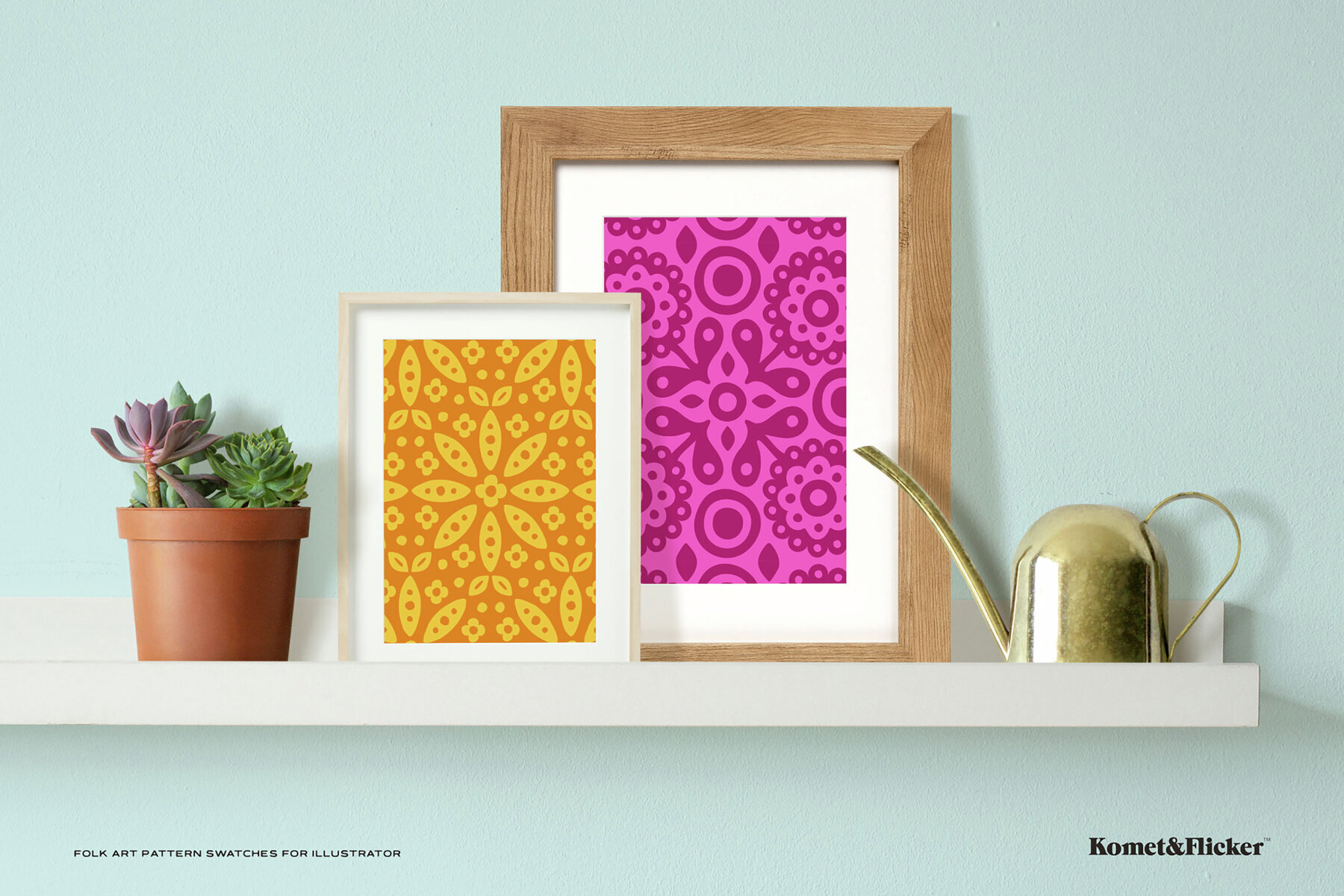 Folk Art Pattern Swatches for Illustrator 2