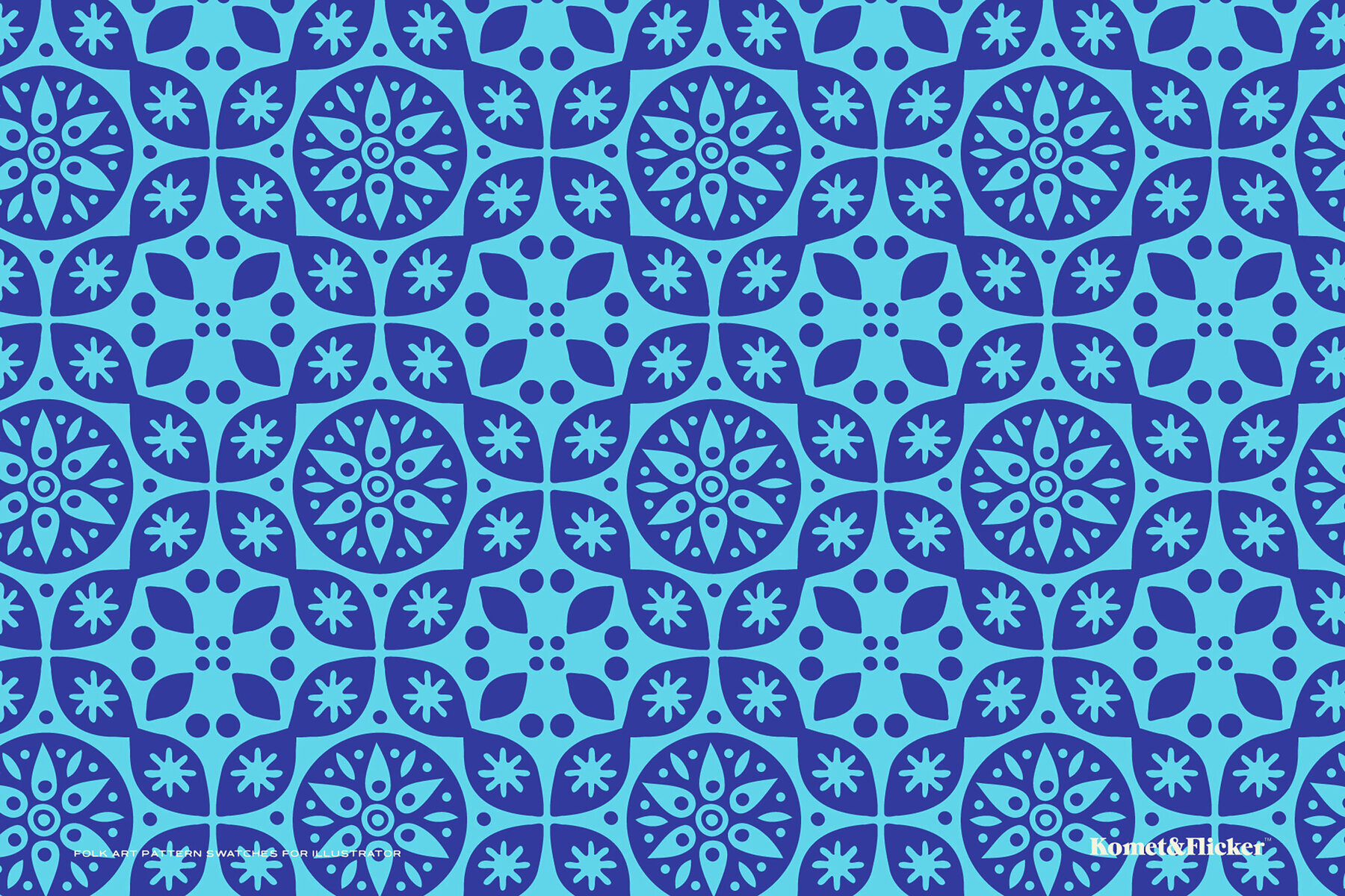 Folk Art Pattern Swatches for Illustrator 3