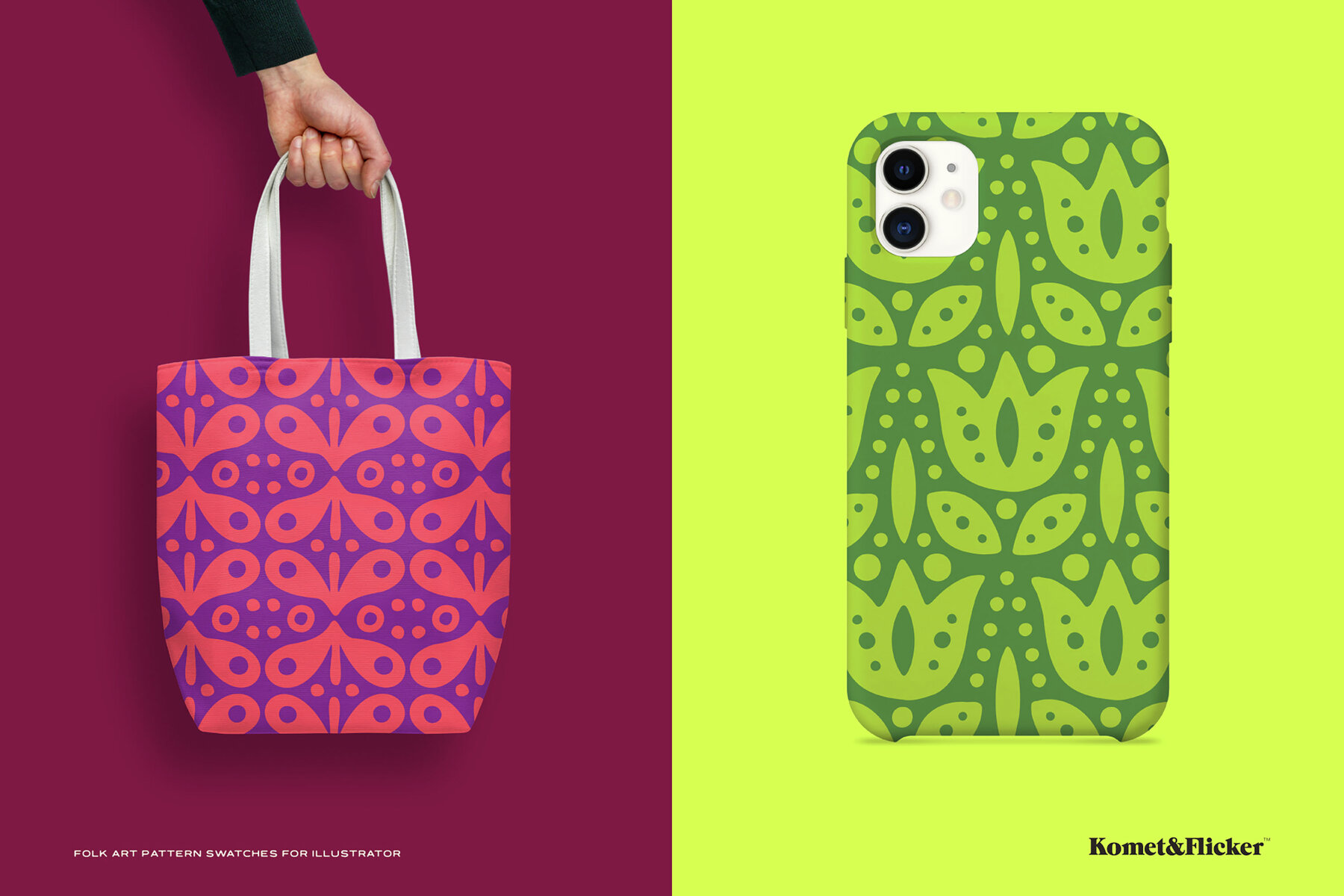 Folk Art Pattern Swatches for Illustrator 5