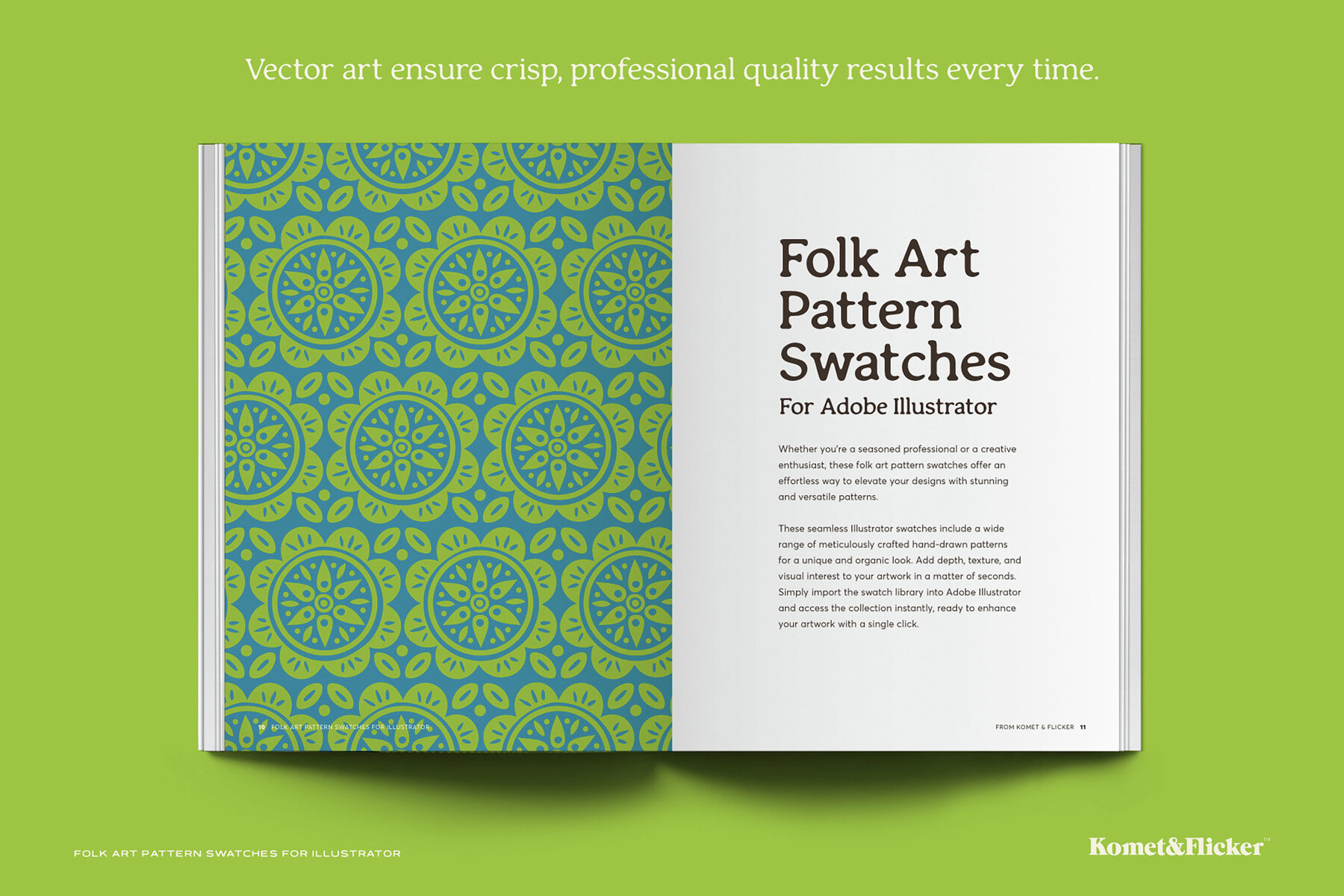 Folk Art Pattern Swatches for Illustrator 7