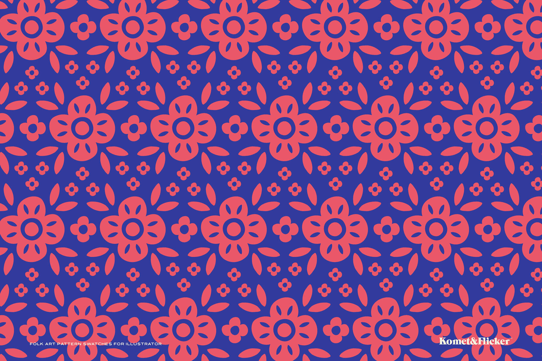 Folk Art Pattern Swatches for Illustrator 9