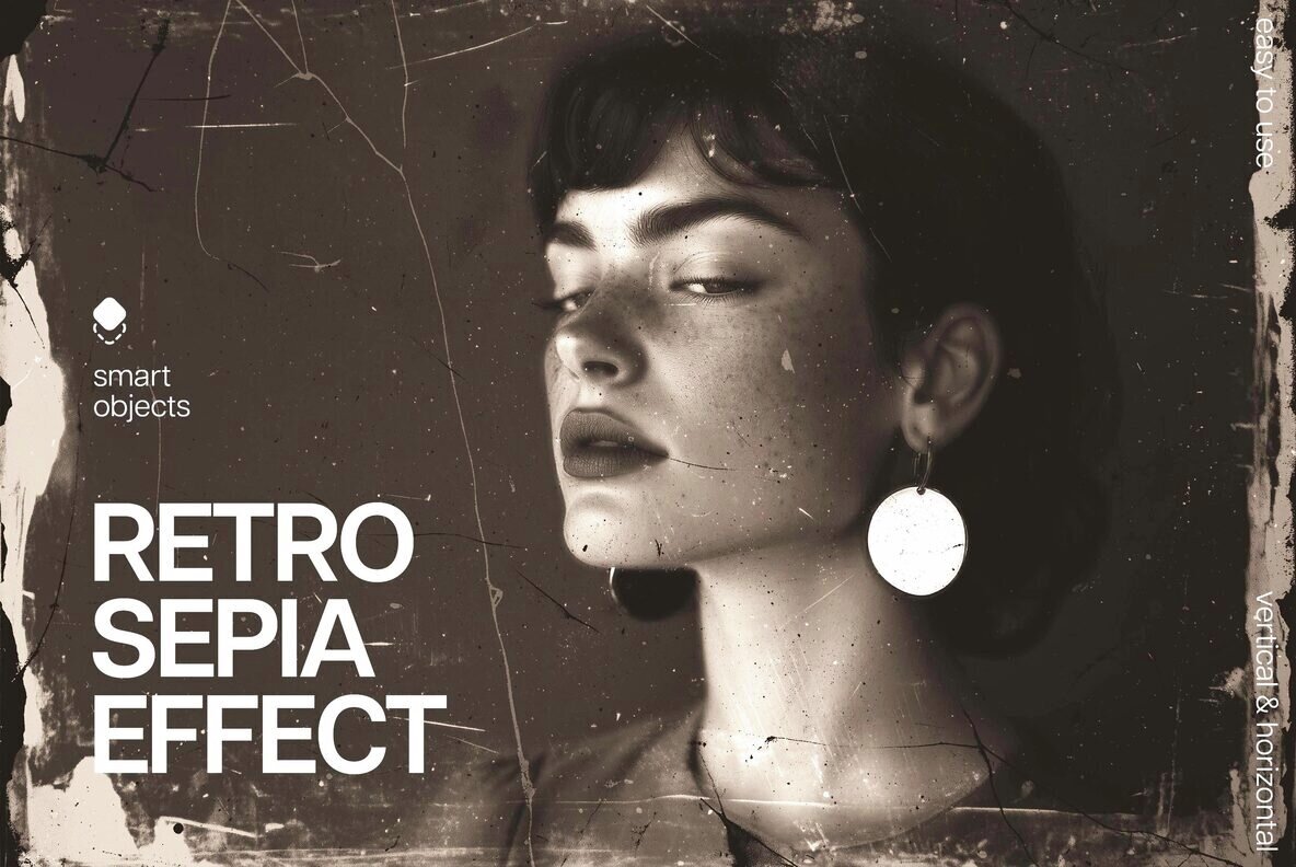 Scratched Sepia Photo Effect 1