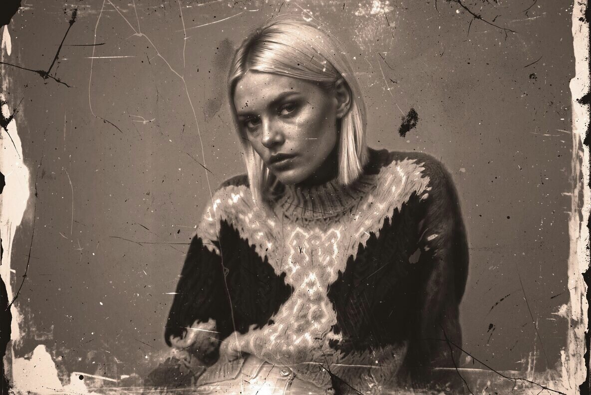 Scratched Sepia Photo Effect 3