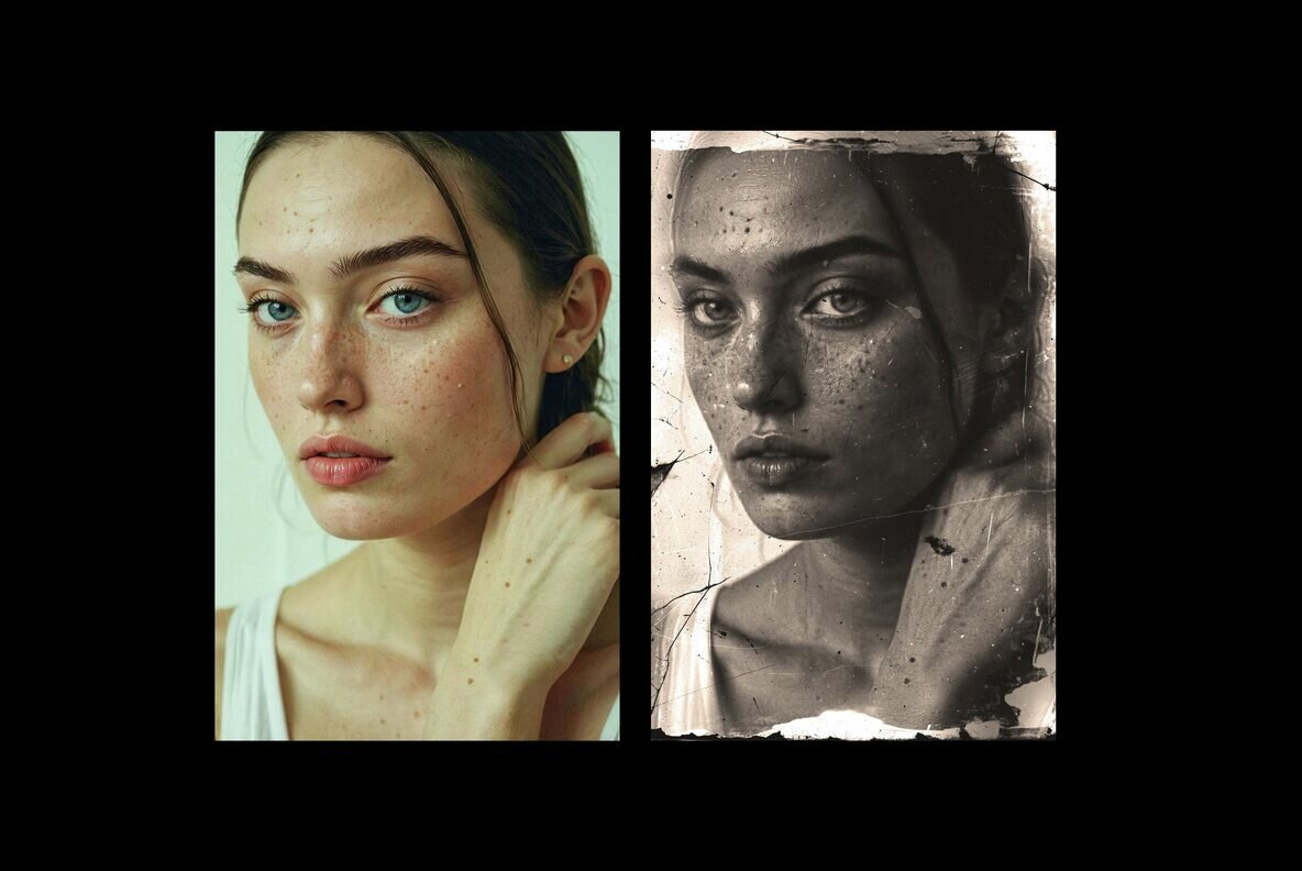 Scratched Sepia Photo Effect 4