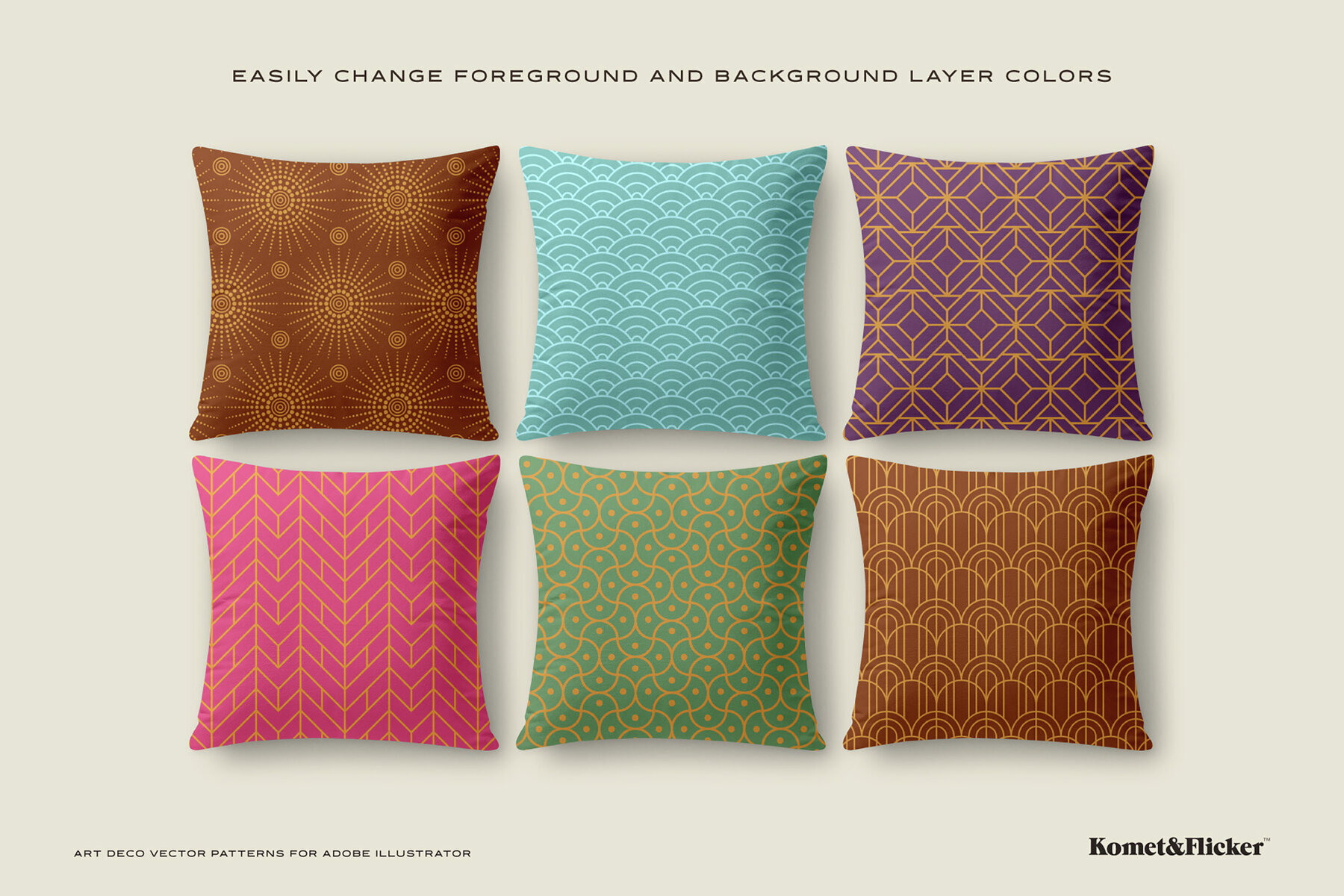 Art Deco Patterns for Adobe Illustrator 2