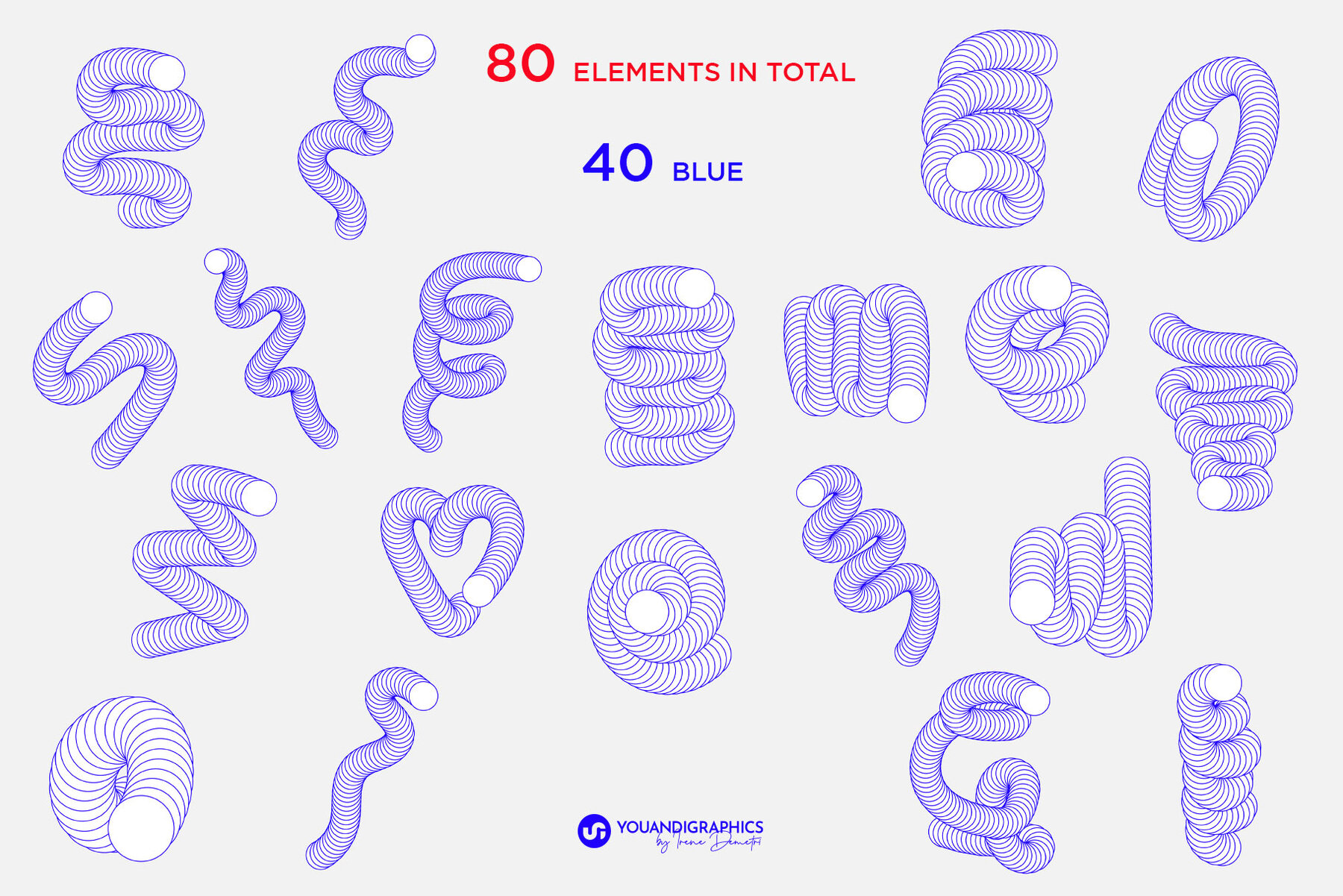 Abstract Shapes Vectors Pack 9